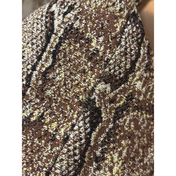 Victoria Beckham Brown Snake Print Midi Pencil Skirt Size 2/ 4 Stretch - Picture 5 of 9